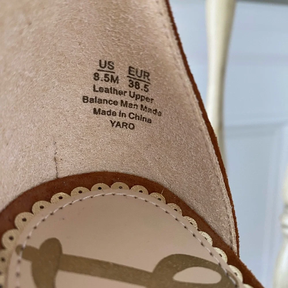 Sam Edelman Women's Tan Suede Ankle Strap Sandals - Picture 6 of 6